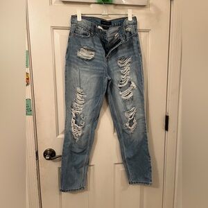 Aeropostale Light Blue Distressed Boyfriend Jeans